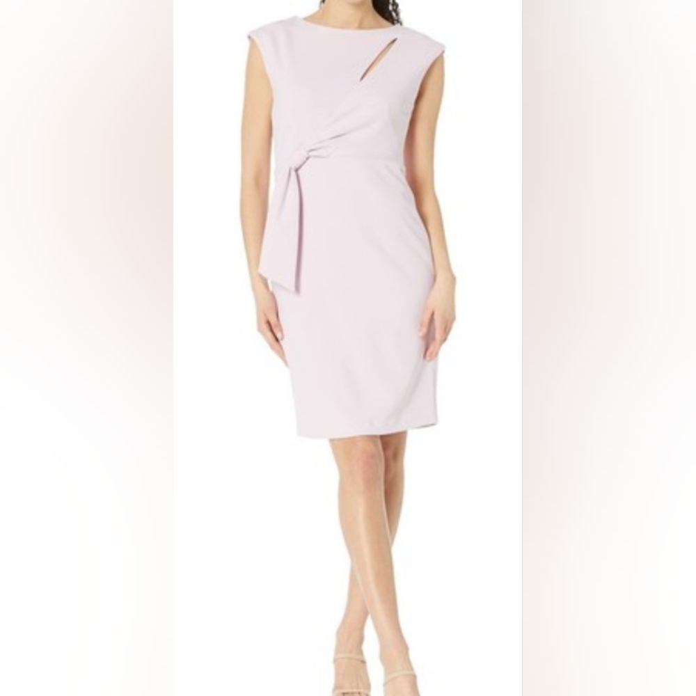 Calvin Klein Pale Pink Midi Sheath Dress